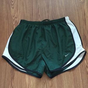 Green Nike shorts